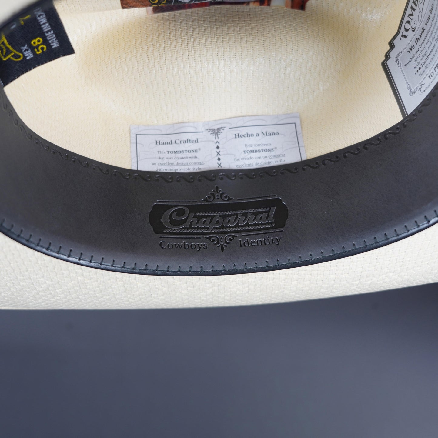 Tombstone Chaparral 1000X 3 5" Telar Sombrero Short Crown 4.5" Liston