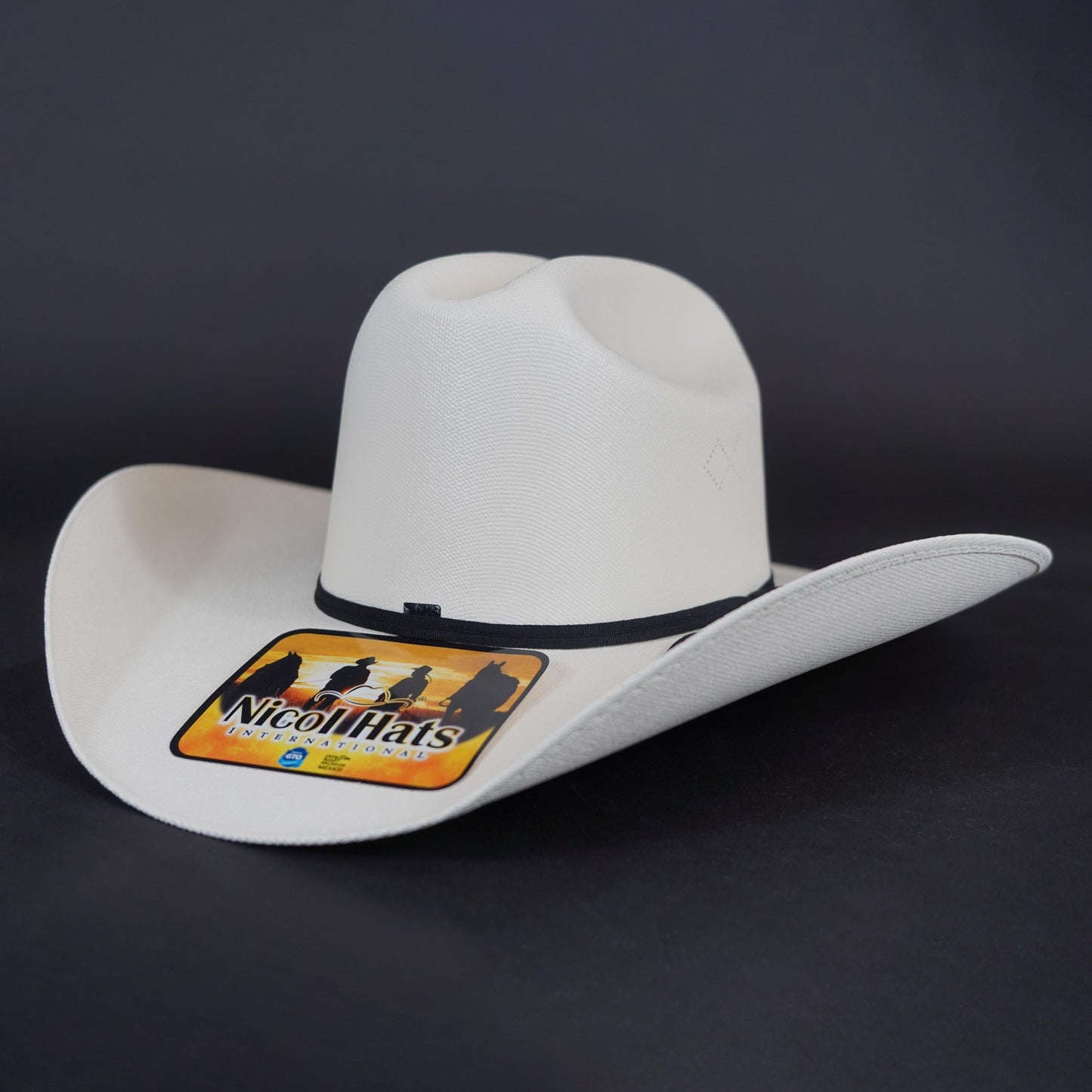 Nicol Sombrero Estilo Rodeo Lona Fina 50x Sombrero Ribbon Style