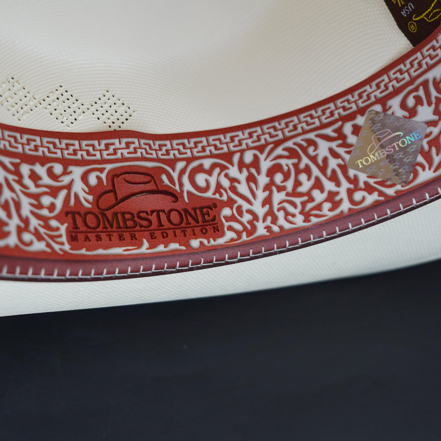Tombstone Johnson 1000X Master Telar Brim 3.5" Sombrero Tall Crown 4 3/4"