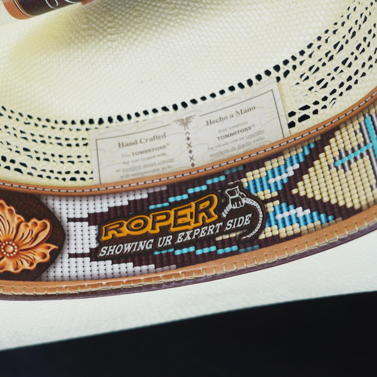 Tombstone Bangora Roper 10x Style Straw Sombrero