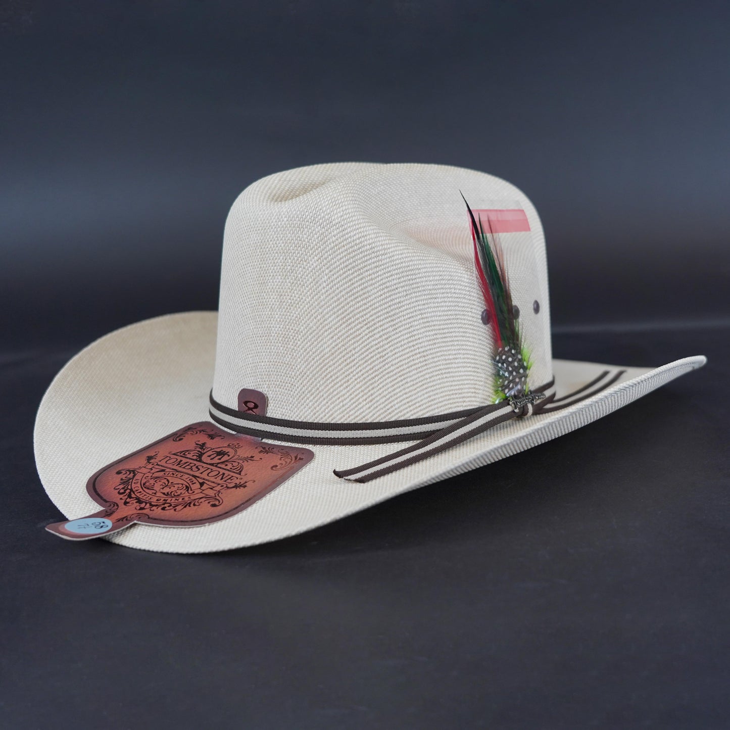 Tombstone Chaparral Telar Balibuntal Sombrero Brim 3.5" Short Crown 4.5"