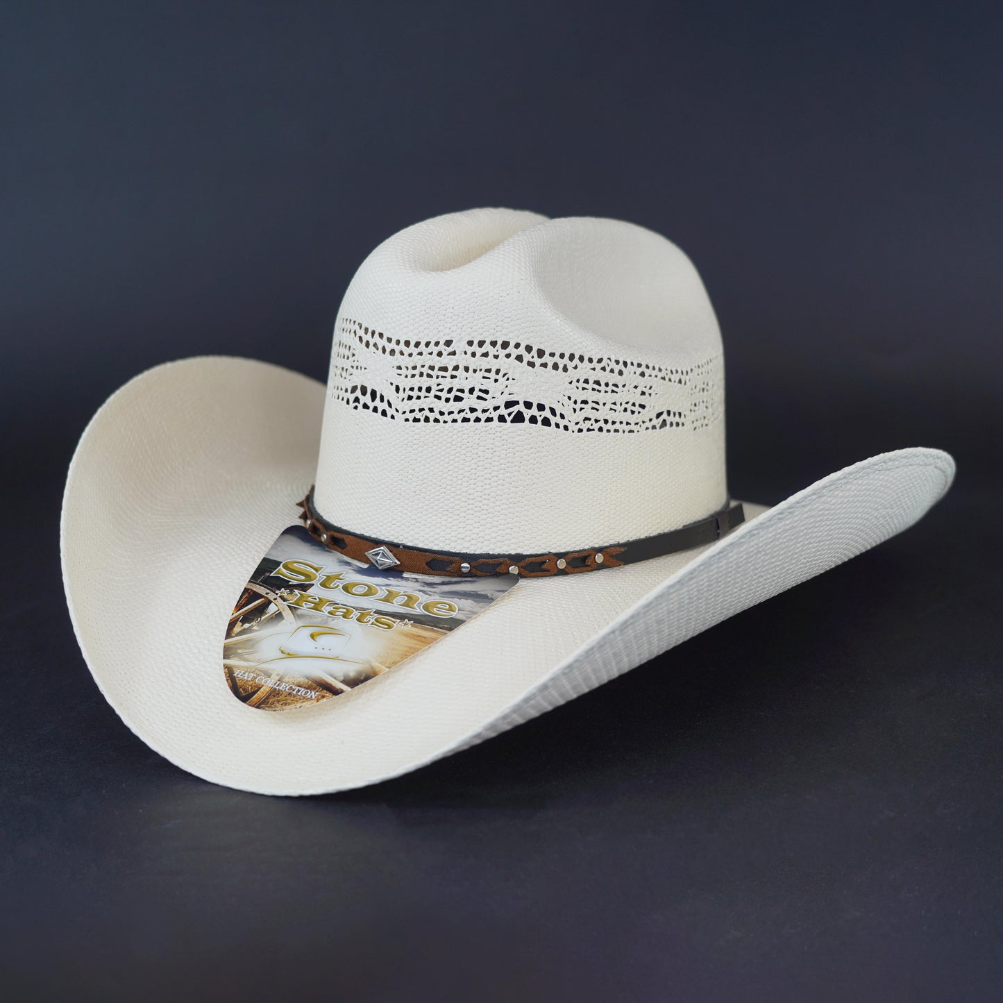 Stone Bangora Joan Style 50x Straw Sombrero