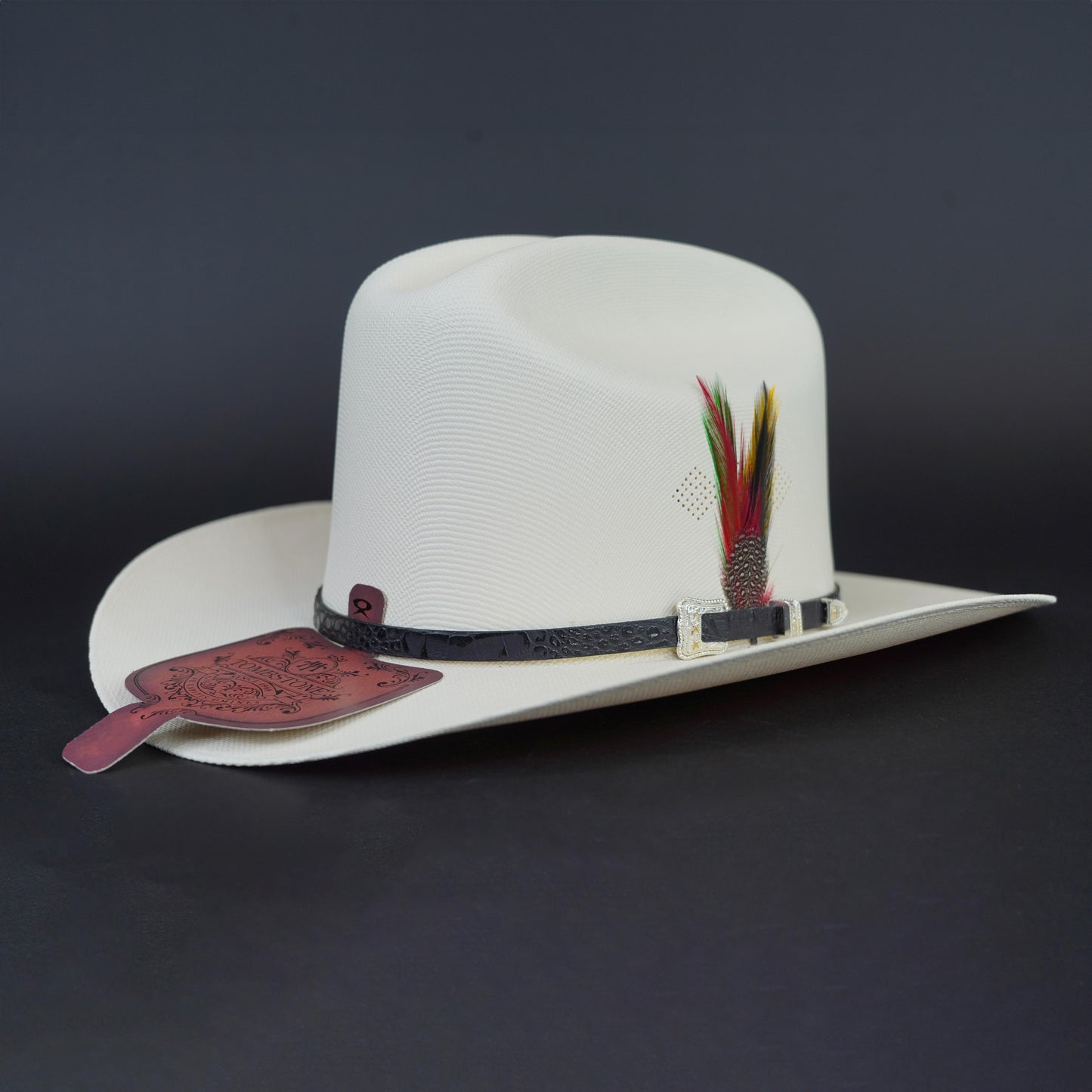 Tombstone Johnson 1000X Telar  Falda 3" Sombrero Tall Crown 4 3/4"