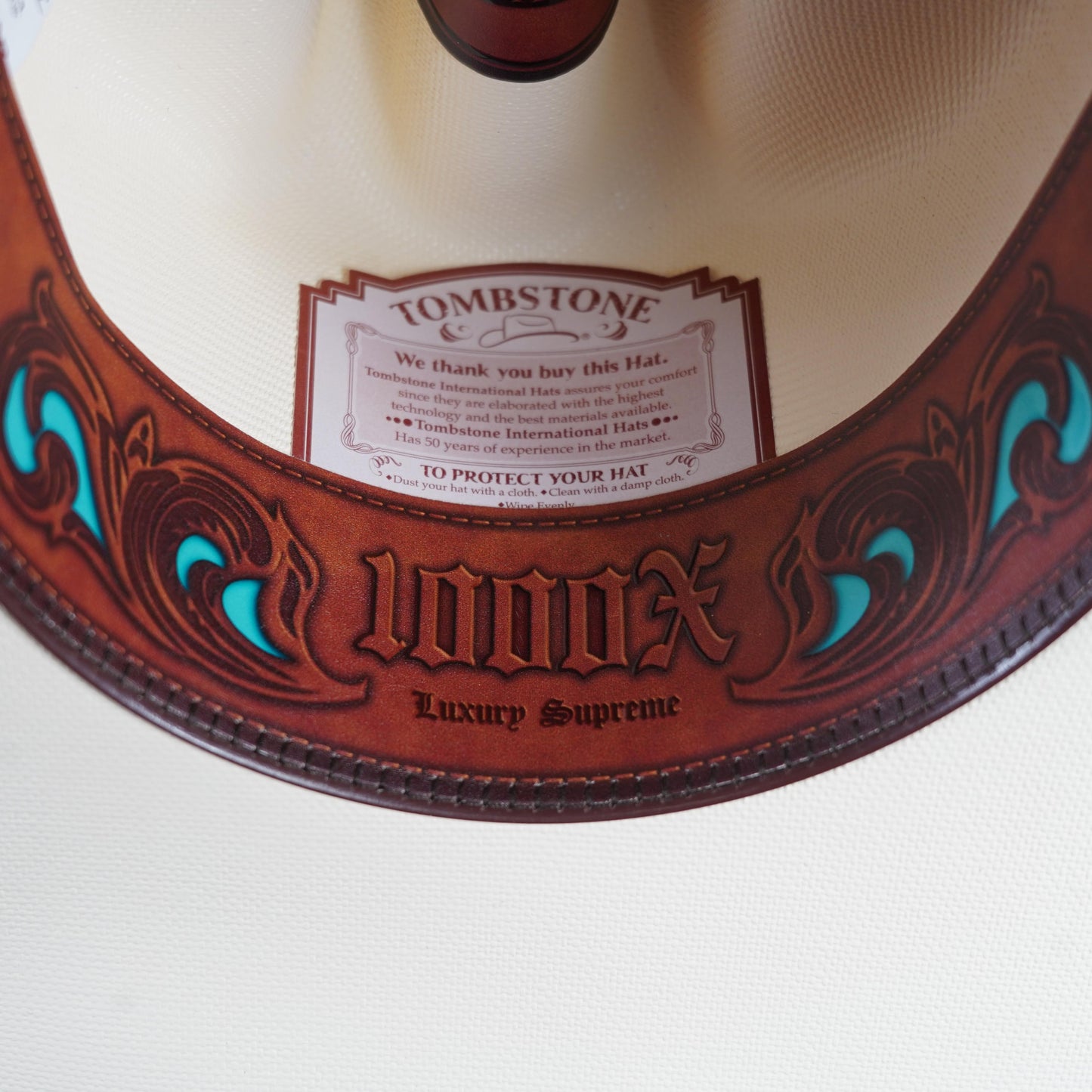 Tombstone Roper 1000X Master Telar Sombrero Short Crown 4 1/2"