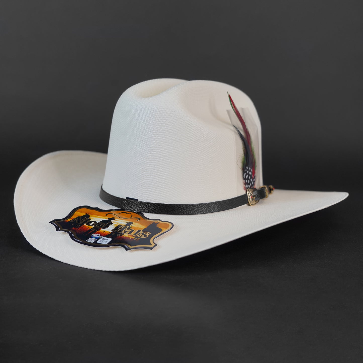 Nicol Telar Chapparal 3.5" Brim Sombrero Short Crown 4.5" Estilo Sinaloa