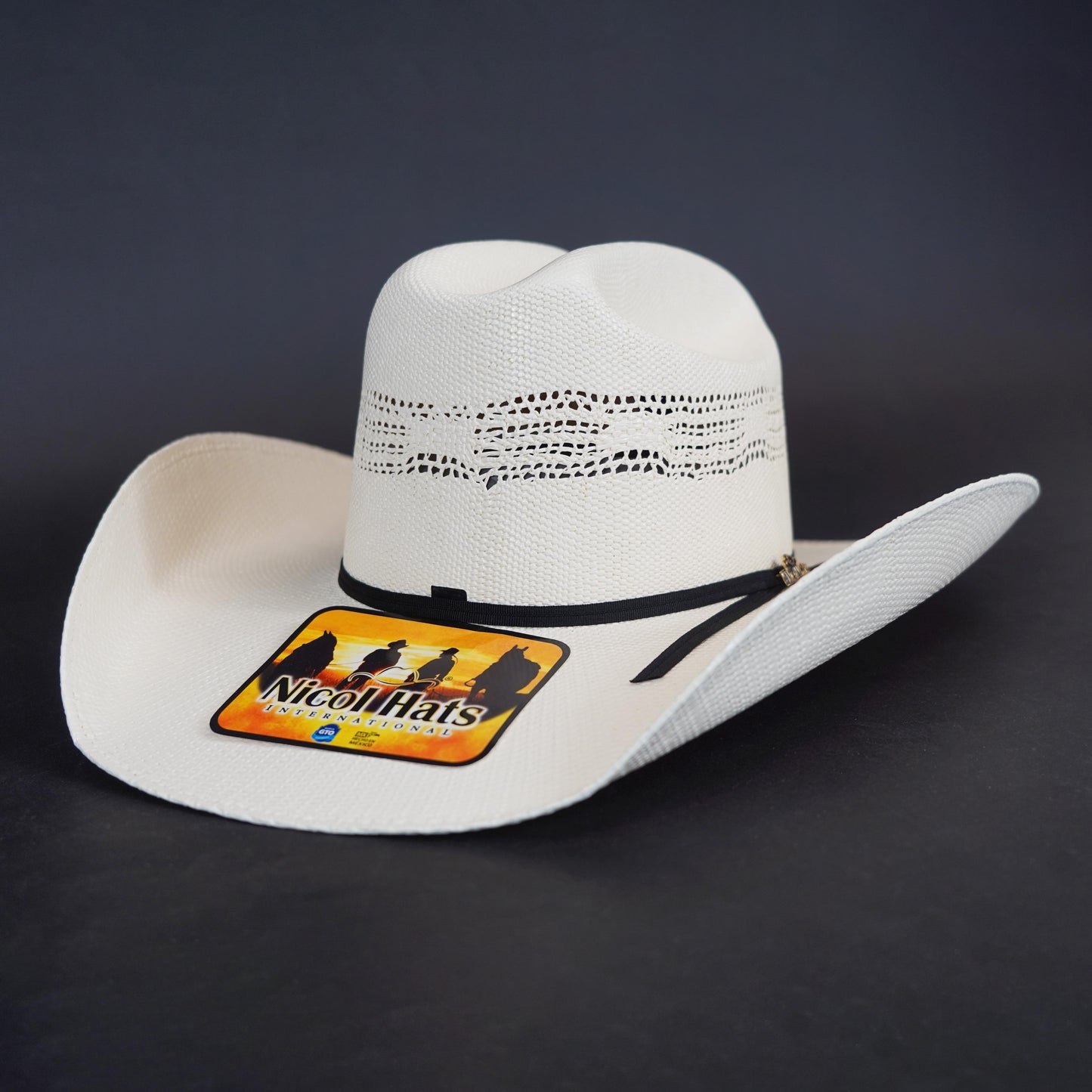 Nicol Bangora Mustang Style 100x Straw Sombrero Ribbon Style