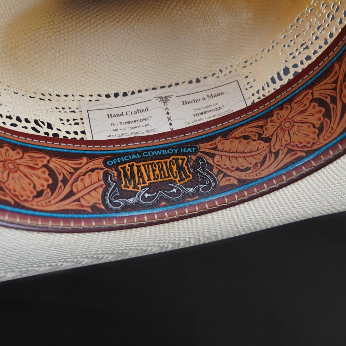 Tombstone Bangora Mustang Rivete 10x Style Straw Sombrero