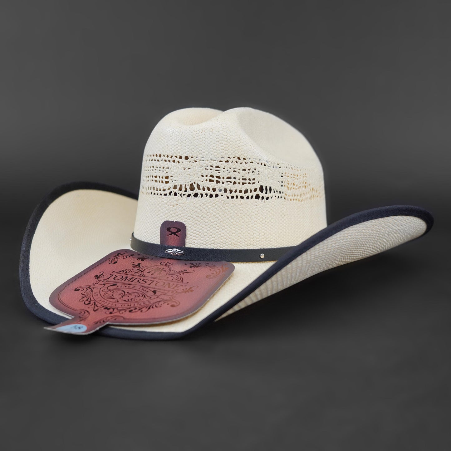 Tombstone Bangora Mustang Rivete 10x Style Straw Sombrero