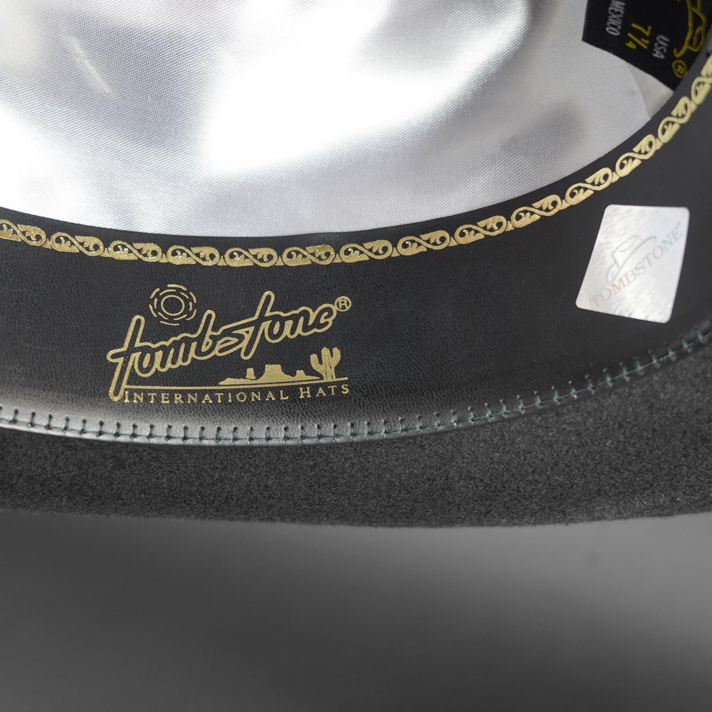 Tombstone Marlboro 20x Black Felt Texana 3.5" Brim 4 3/4" Tall Crown