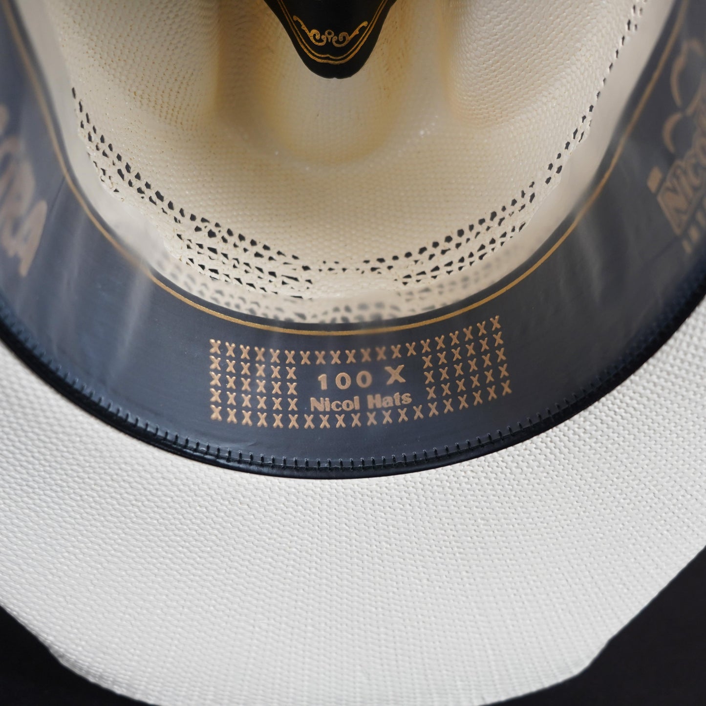 Nicol Bangora Mustang Style 100x Straw Sombrero Ribbon Style