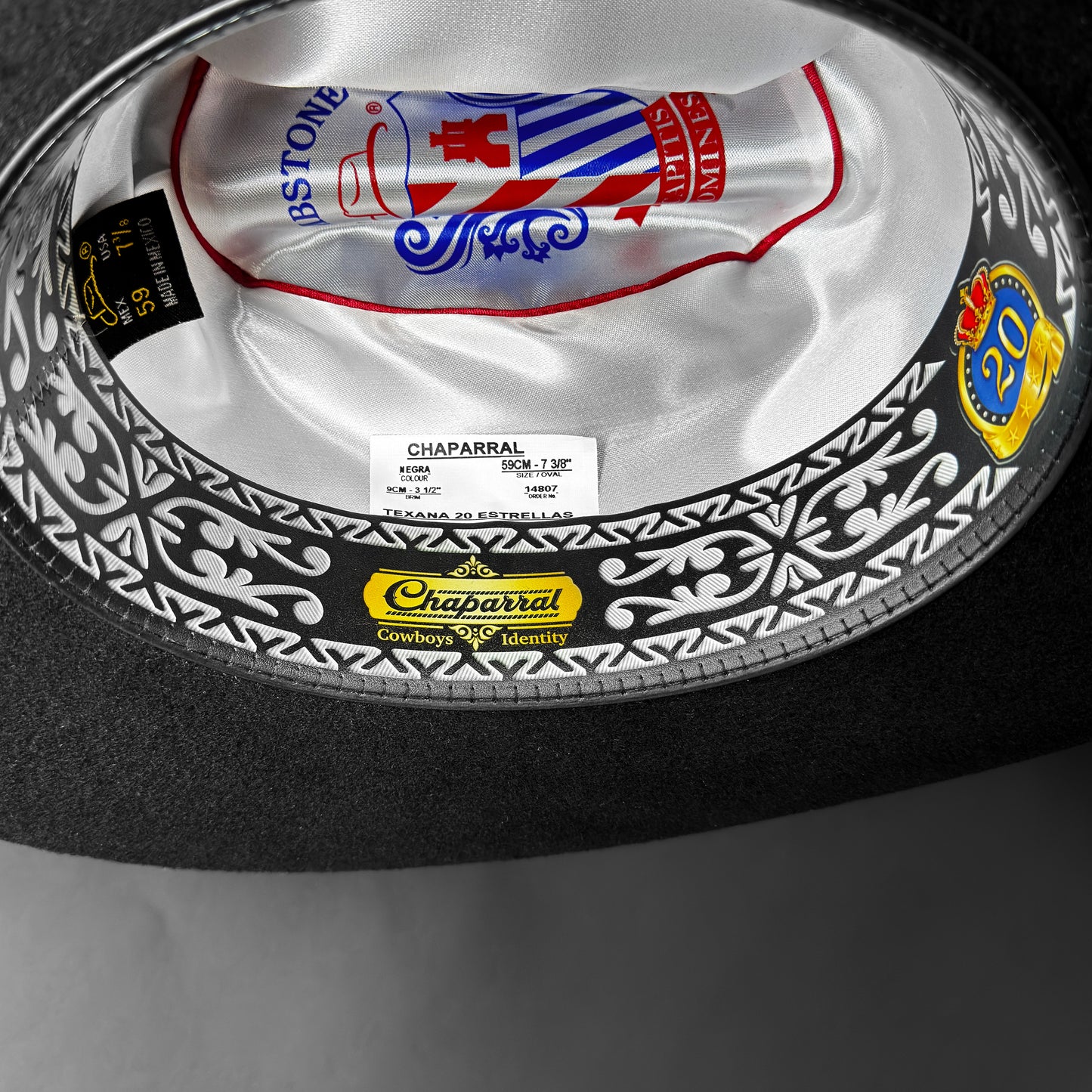 Tombstone Chaparral 20x Estrellas Wool Felt Short Crown Texana