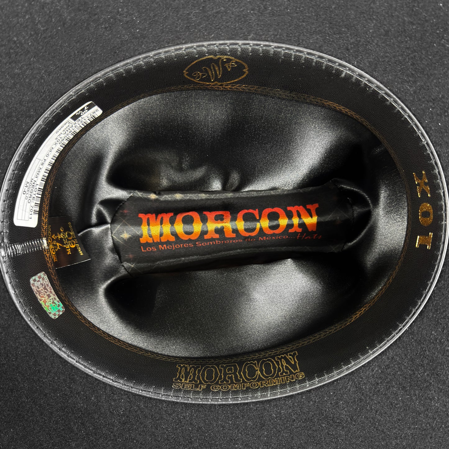 Morcon Chaparral Black Felt 10x Short Crown Texana