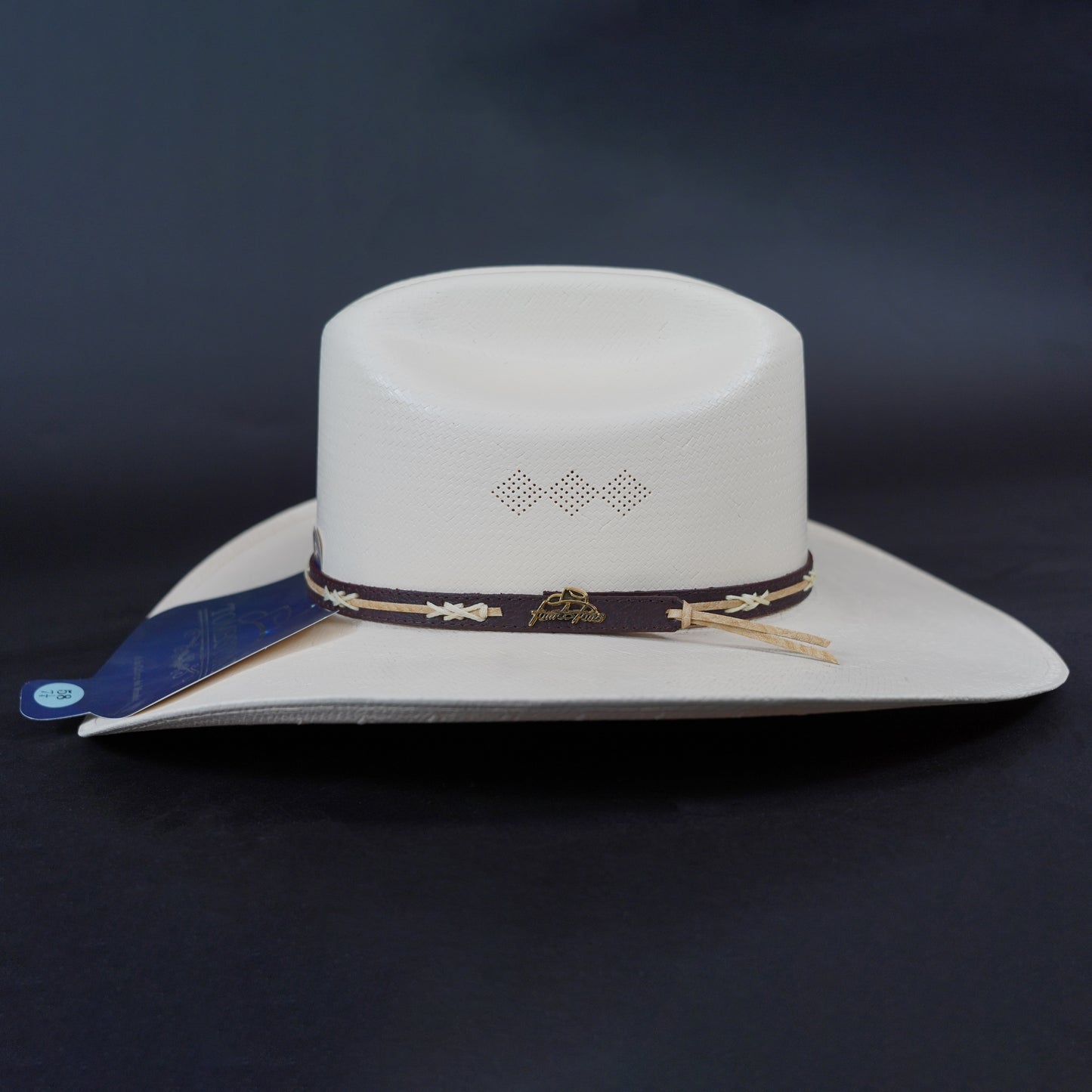 Tombstone Estilo Zacatecas 15x Falda 4" Palma Sombrero Short Crown 4 1/2"