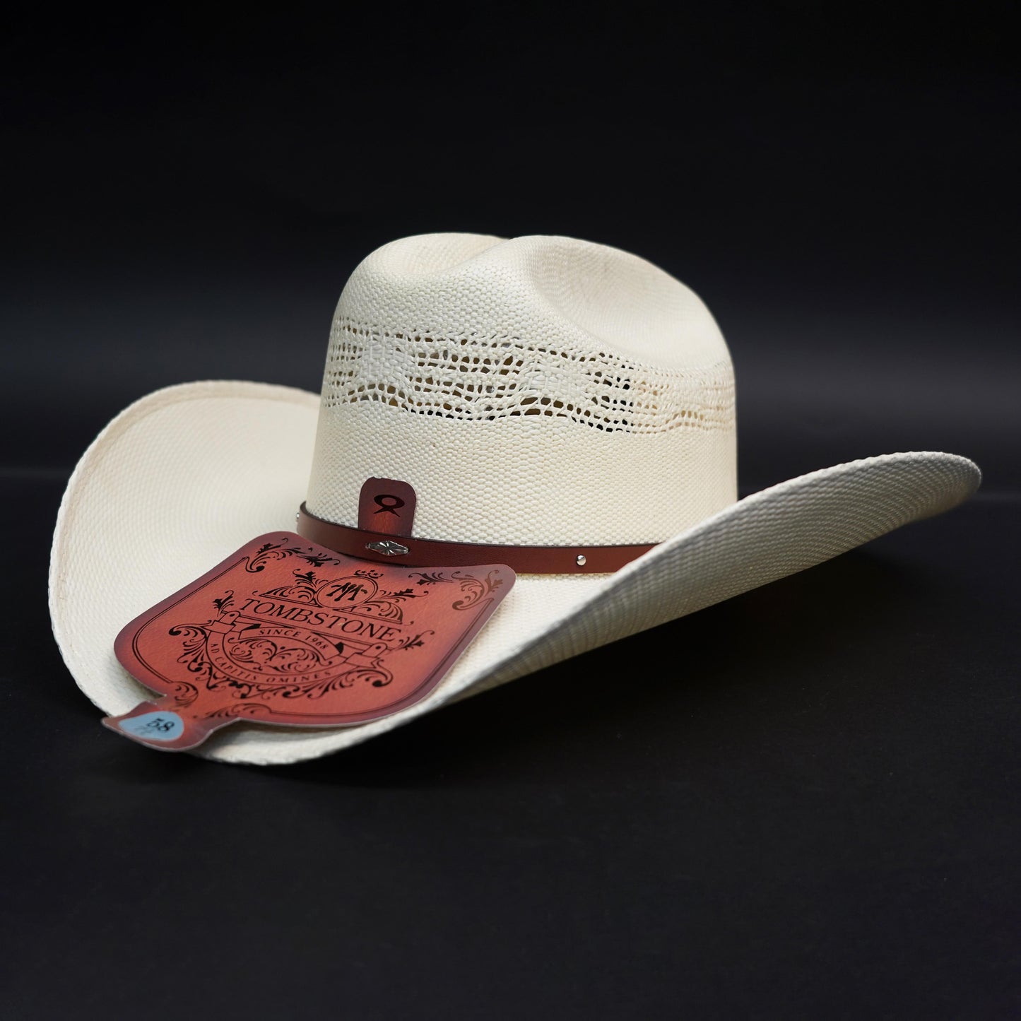 Tombstone Bangora Maverick Style 10x Straw Sombrero