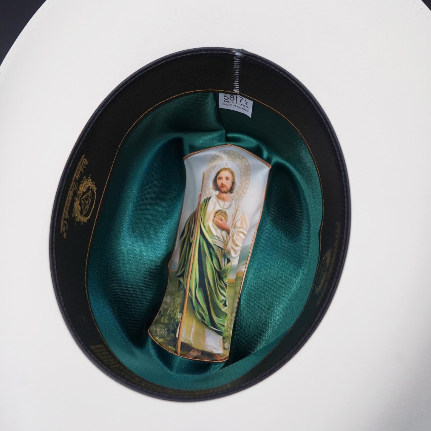 White Diamond Chapparal 100X Telar Edition San Judas Falda 3.5" Short Crown 4.5"