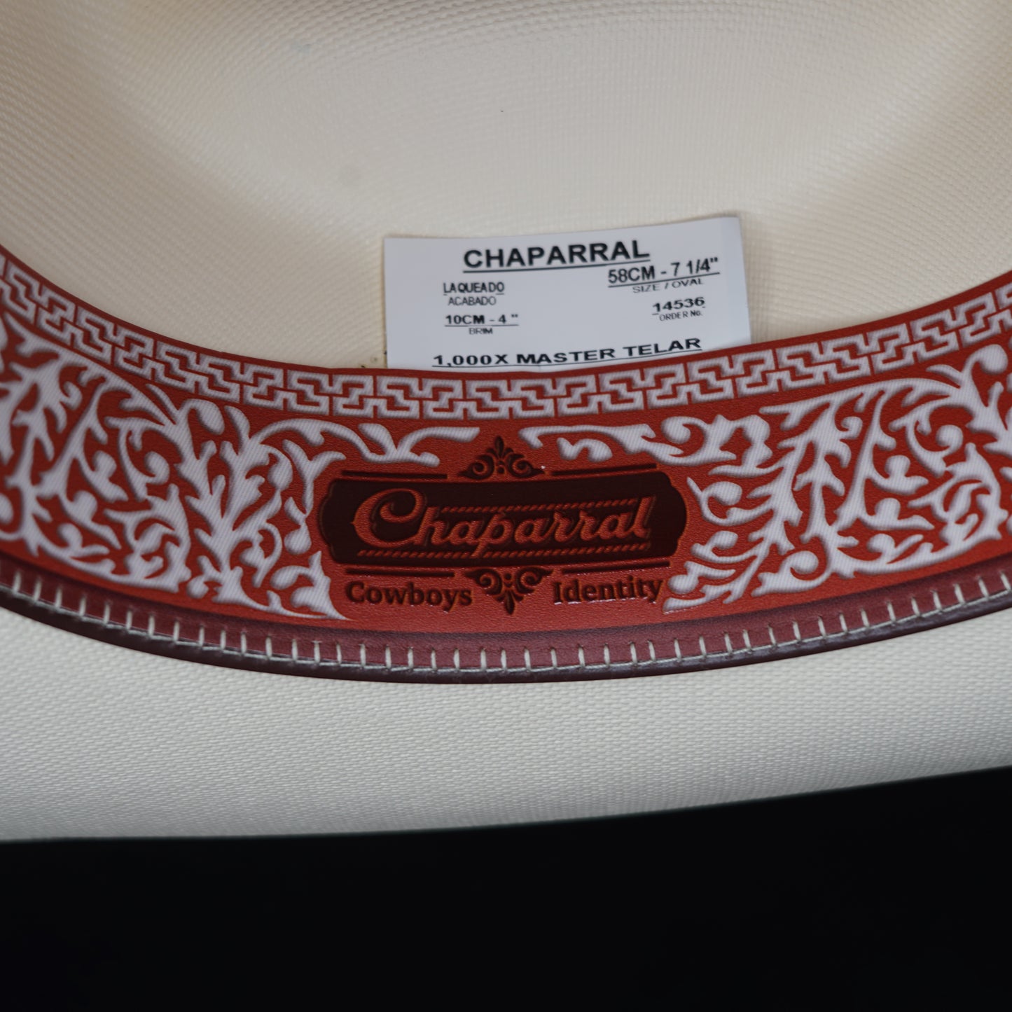 Tombstone Chaparral 1000X 4" Telar Sombrero Short Crown 4 1/2"