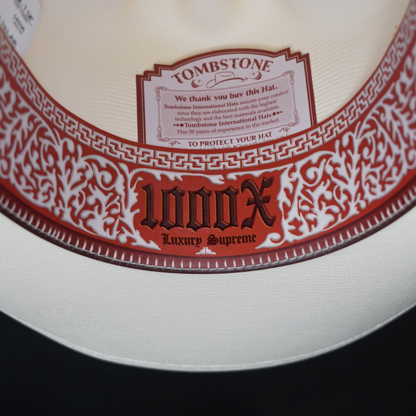 Tombstone Chaparral 1000X 4" Telar Sombrero Short Crown 4 1/2"