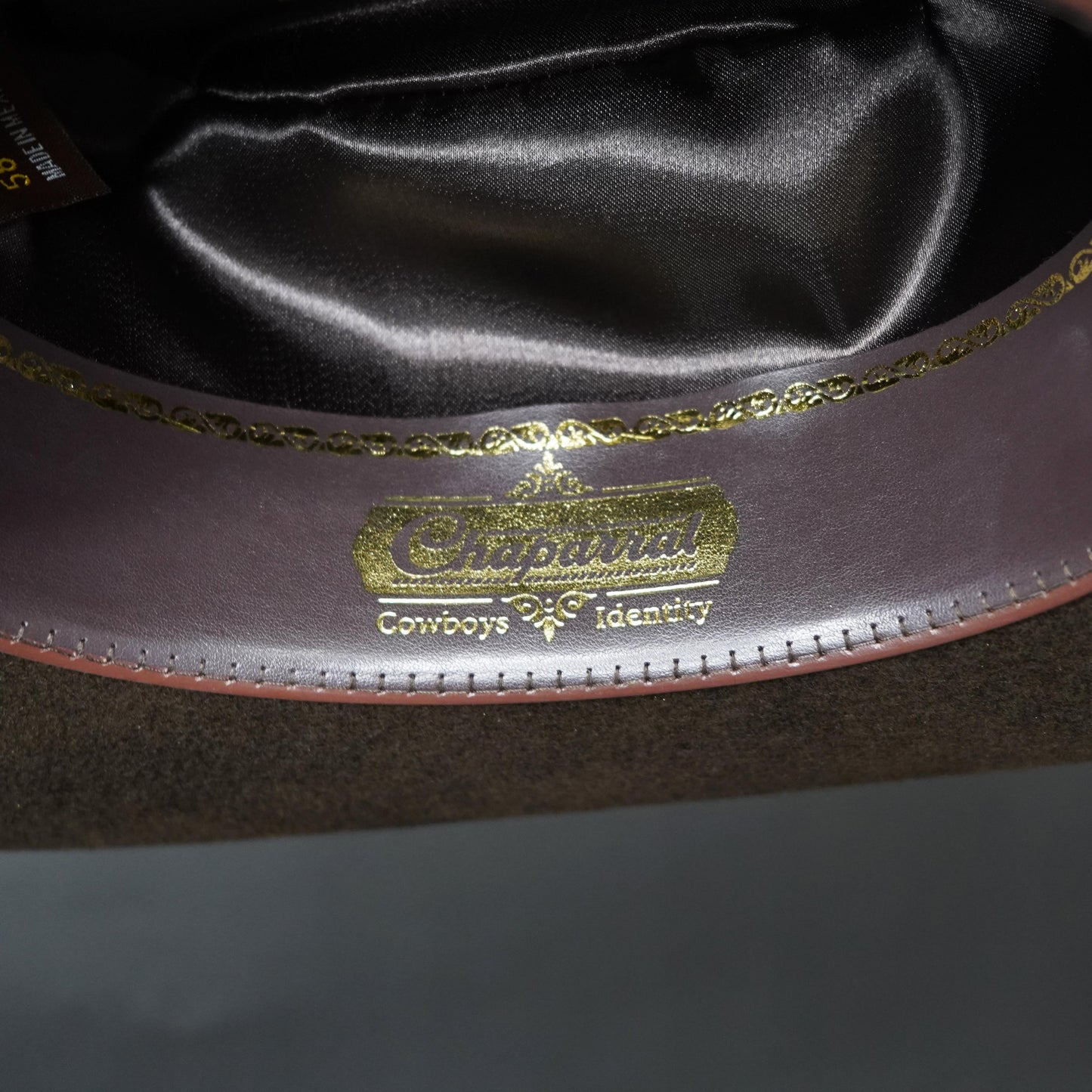 Tombstone 10x Chaparral Brown Felt Cowboy Hat 3.5" Brim 4.5" Short Crown Texana