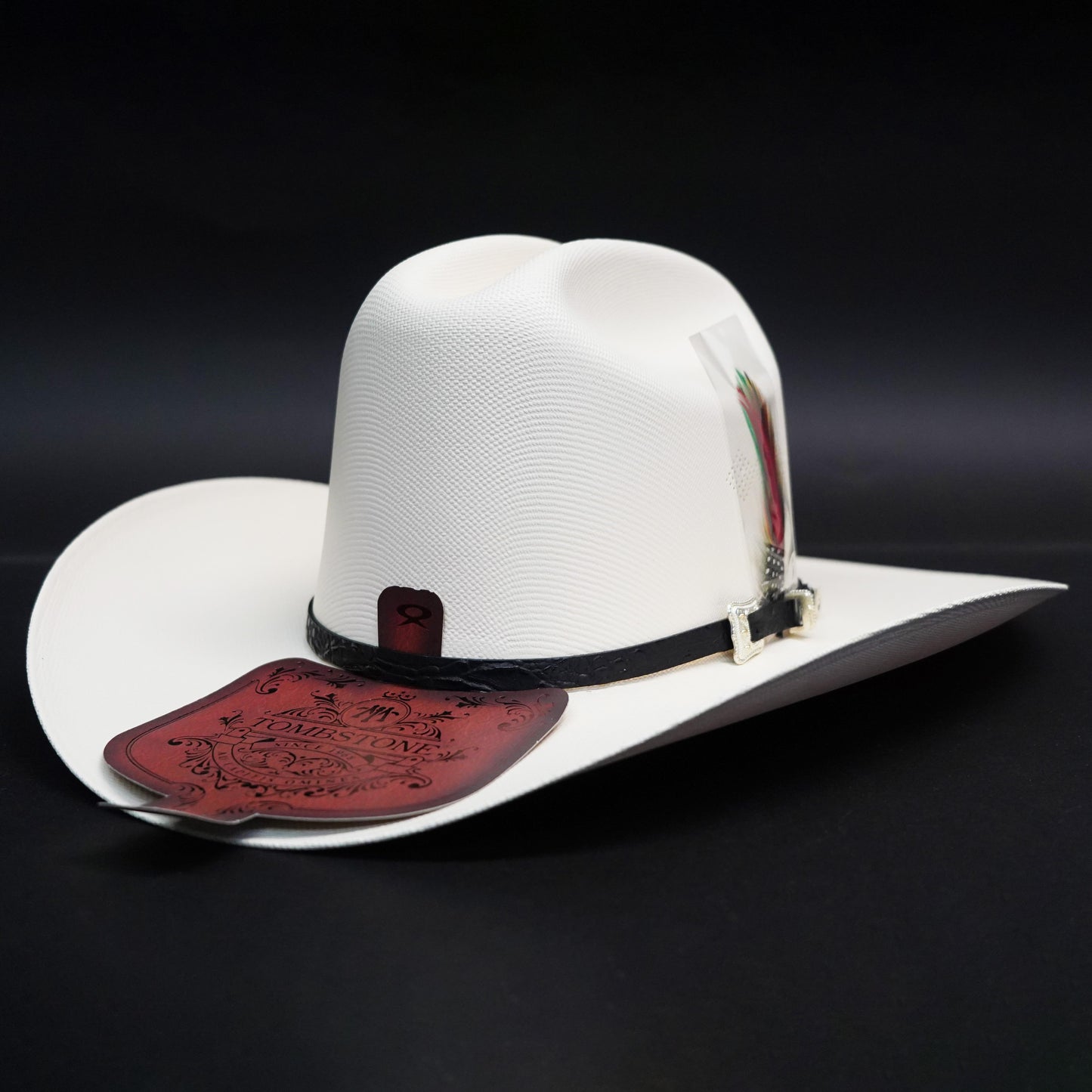 Tombstone Johnson 1000X Master Telar Brim 4" Cowboy Hat Sombrero Tall Crown 4 3/4"