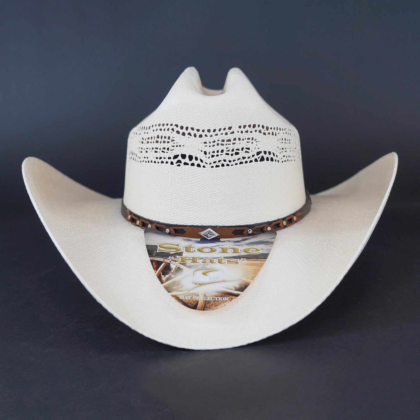 Stone Bangora Joan Style 50x Straw Sombrero