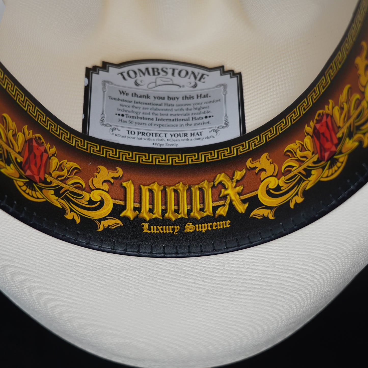 Tombstone Frontier 1000X 3.5" Telar Sombrero Crown 4 3/4"