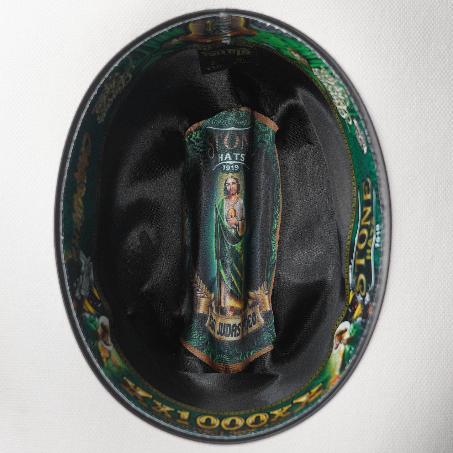 Stone 1000X Edicion San Judas Short Crown Sombrero