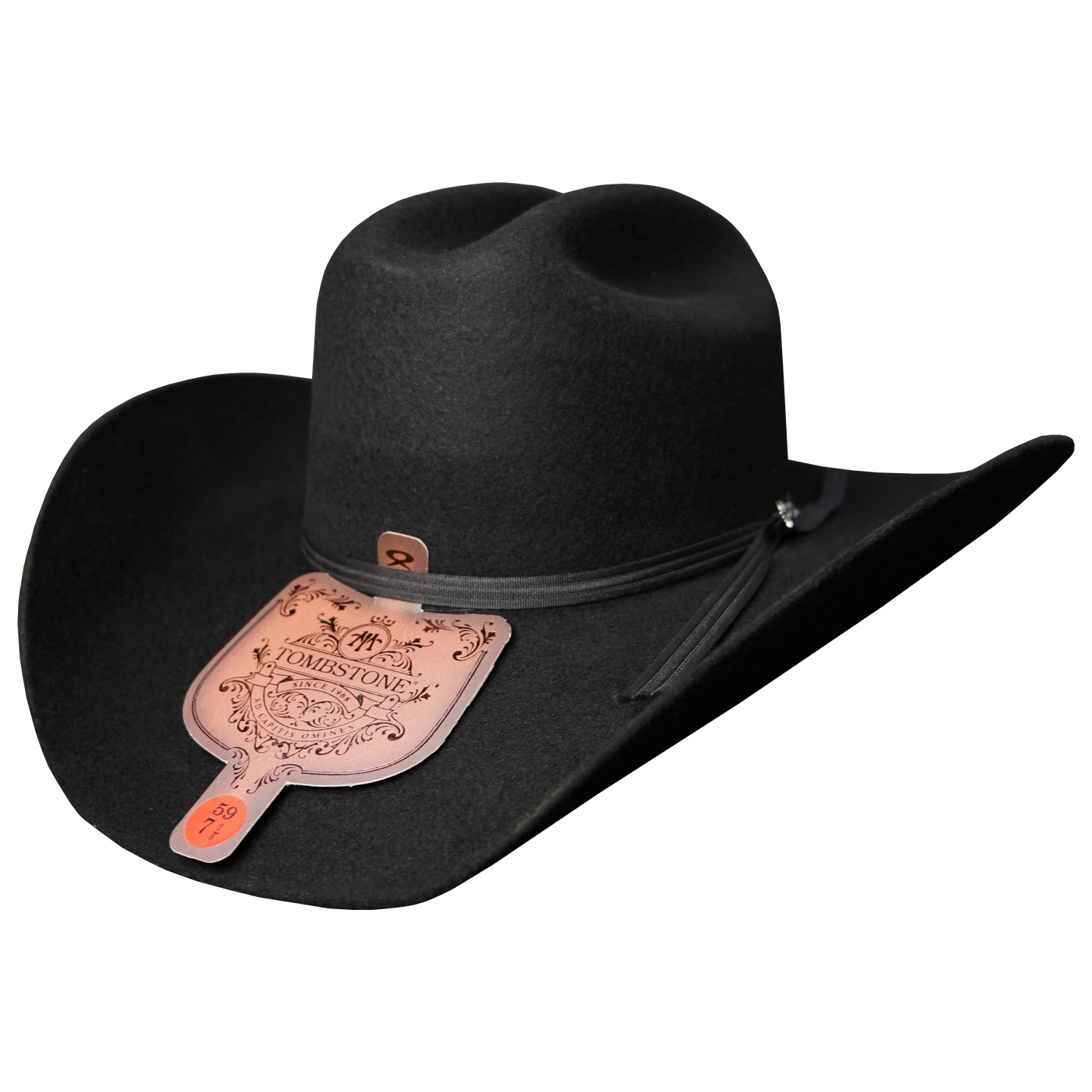 Tombstone Roper 10X Black Finest Wool Texana