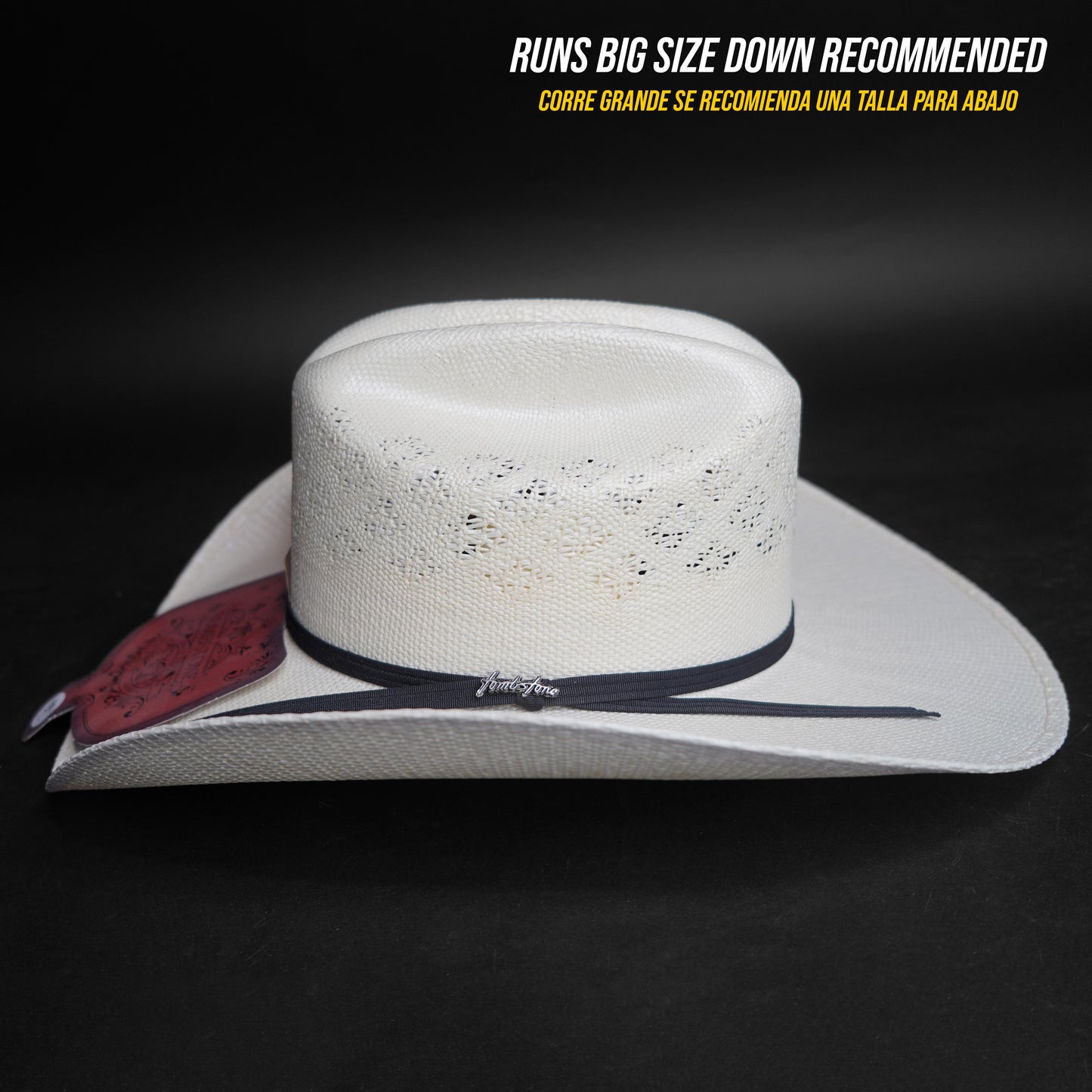 Tombstone Bangora Roper Flor 10x Style Straw Sombrero