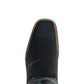 Men's Black Western Square Toe Boot Rubber Sole