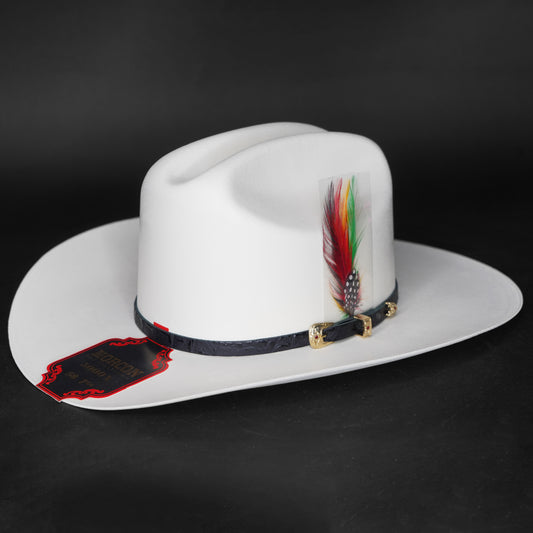 Morcon 5000X Chaparral Style Telar Brim 3.5" Cowboy Hat Sombrero Short Crown 4 1/2" Estilo Panter