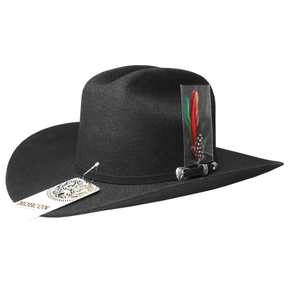 Morcon Chaparral Black Felt 10x Short Crown Texana