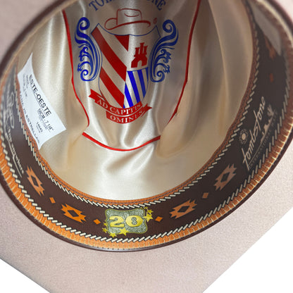 Tombstone Este Oeste 20x Beige Wool Felt Texana