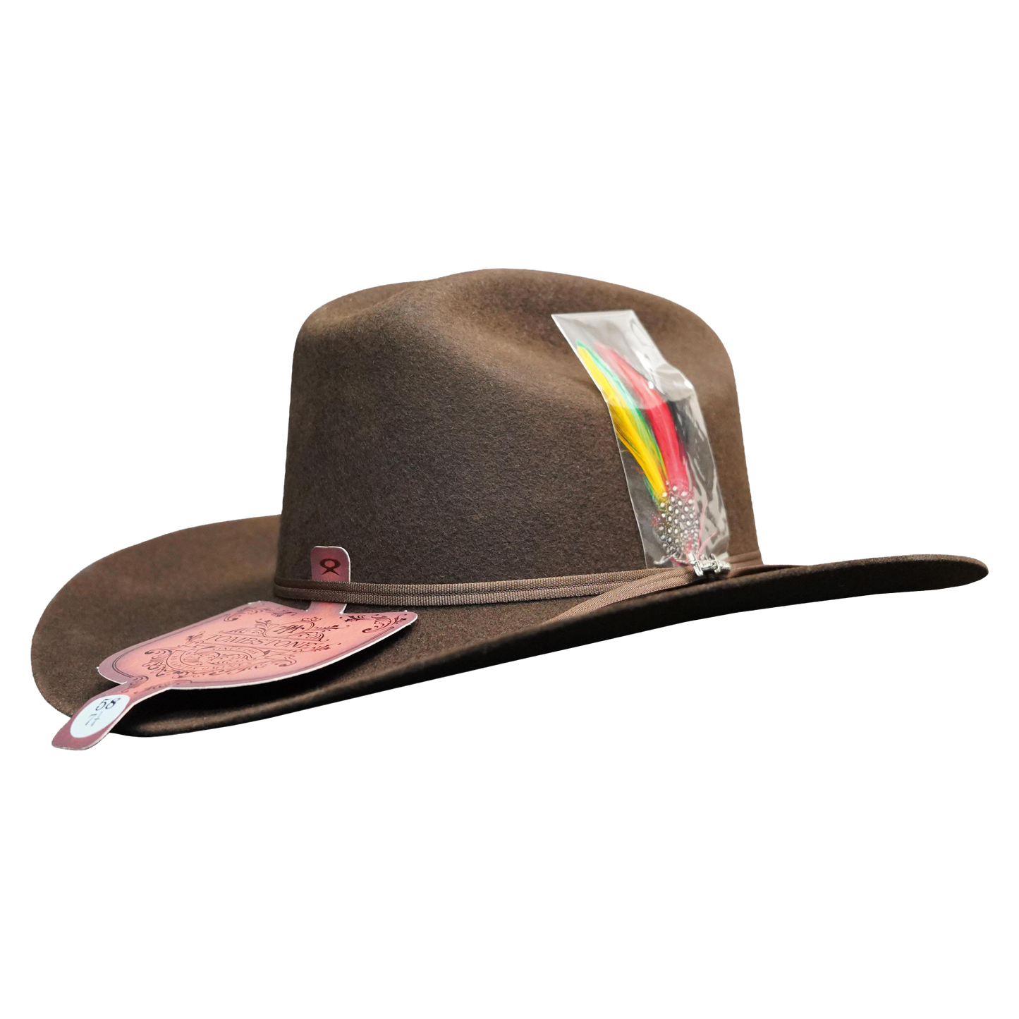 Tombstone 10x Chaparral Brown Felt Short Crown Texana