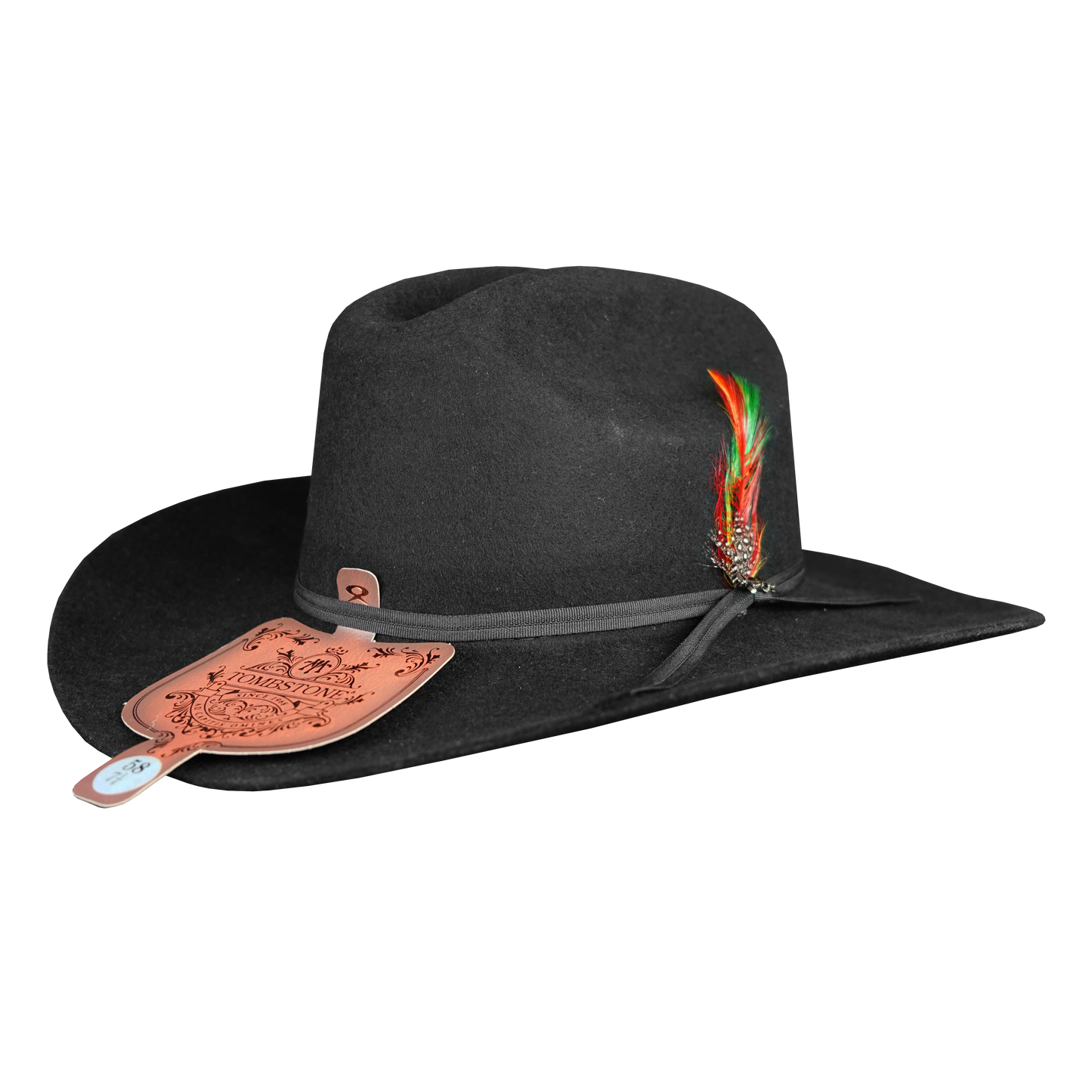 Tombstone Chaparral Black Felt 10x Texana