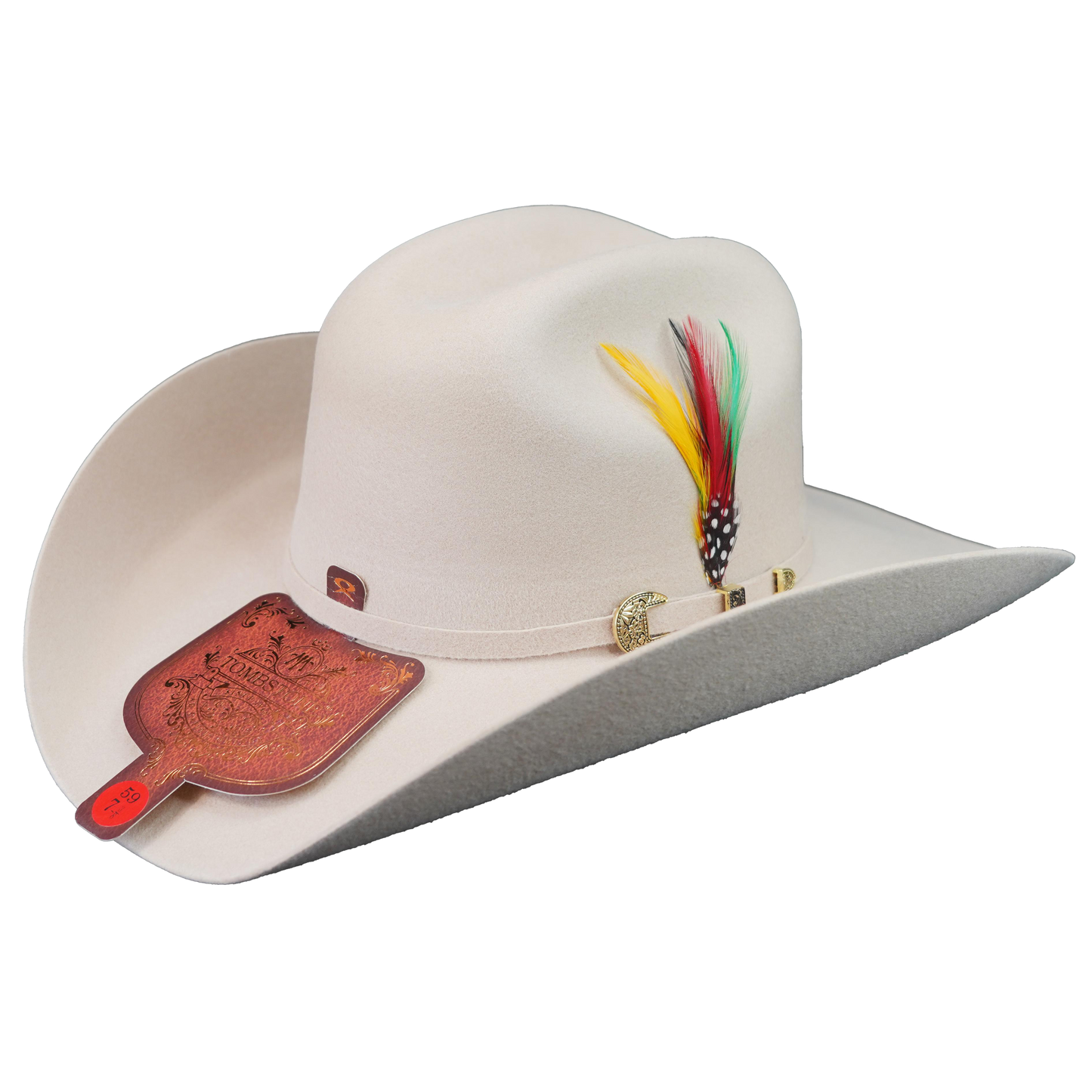 Tombstone Este Oeste 20x Beige Wool Felt Texana