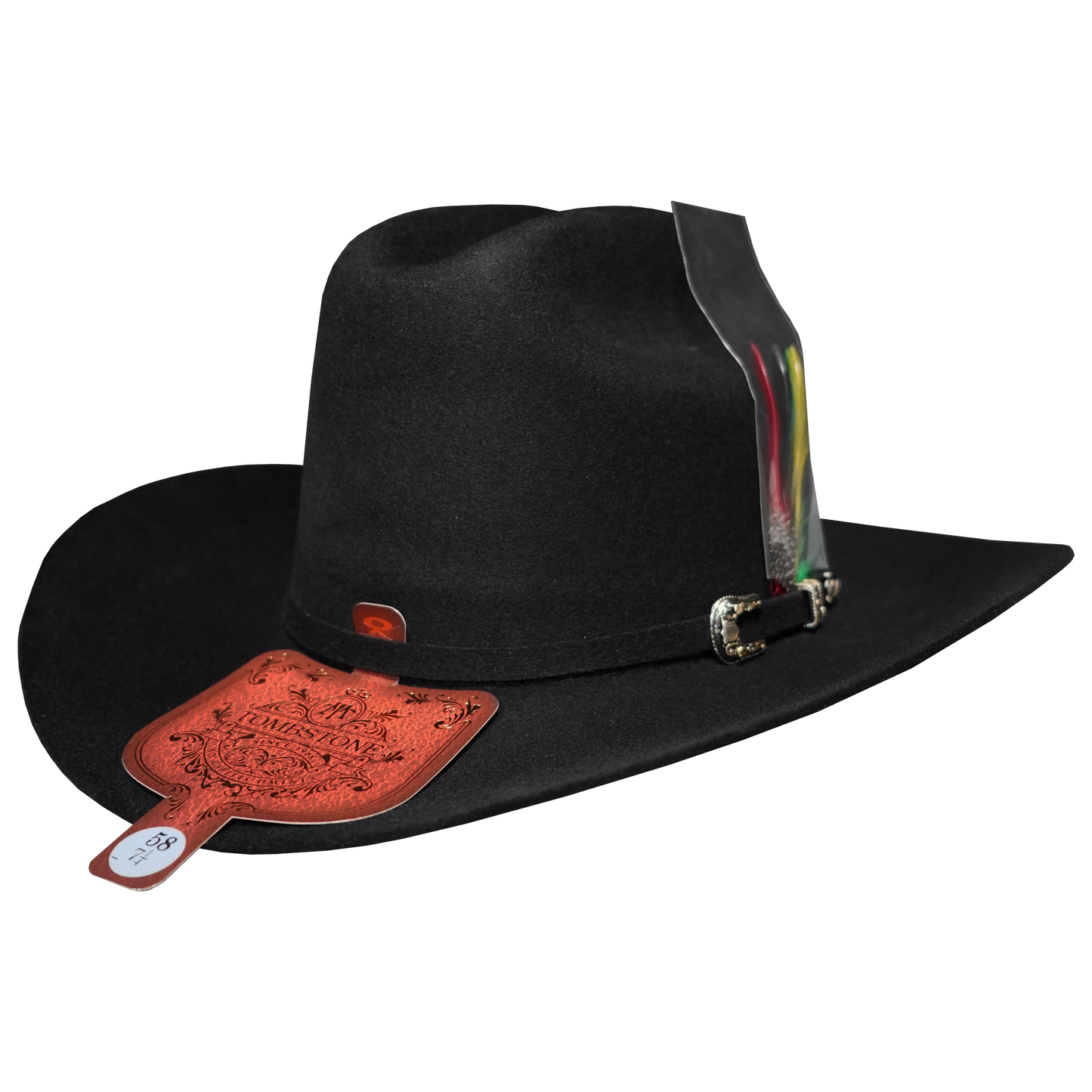 Tombstone Marlboro 20x Black Felt Texana Tall Crown