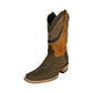 Men's Honey Western Square Toe Cowboy Embossed Boot