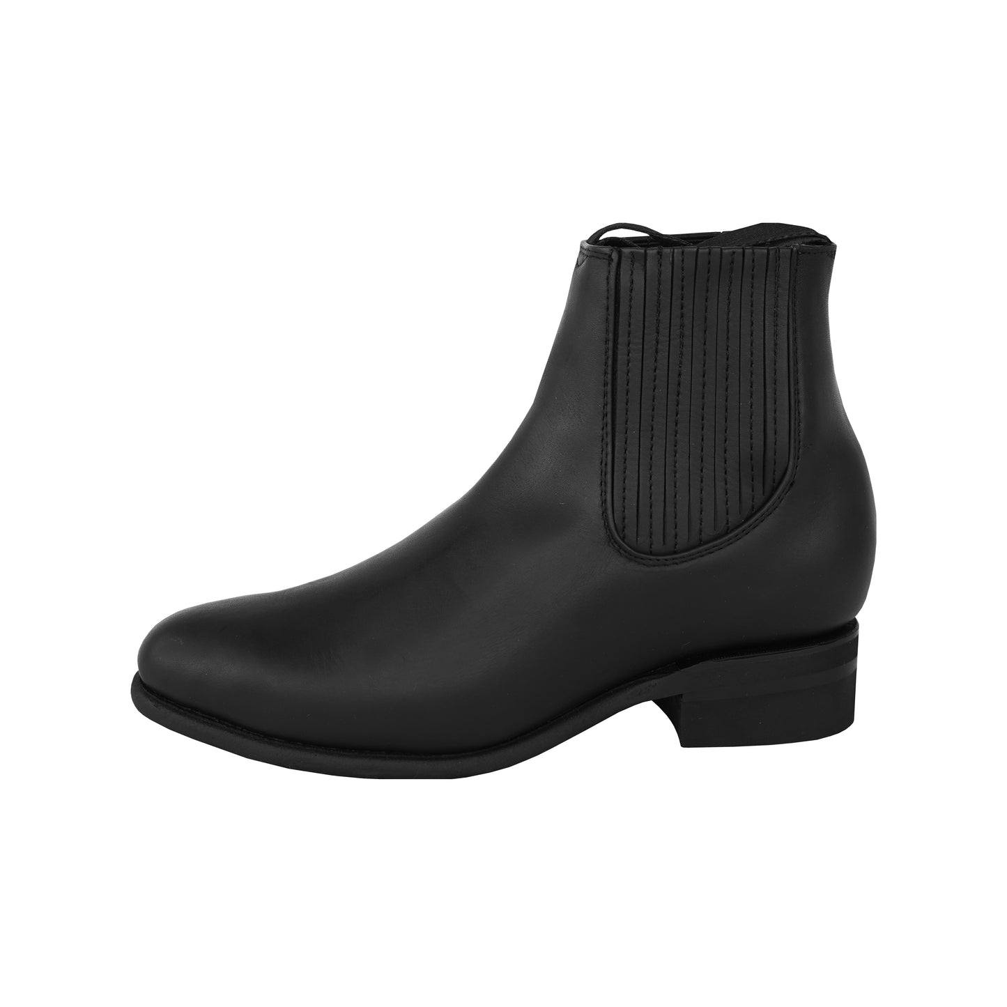 Black Leather Chelsea Boot