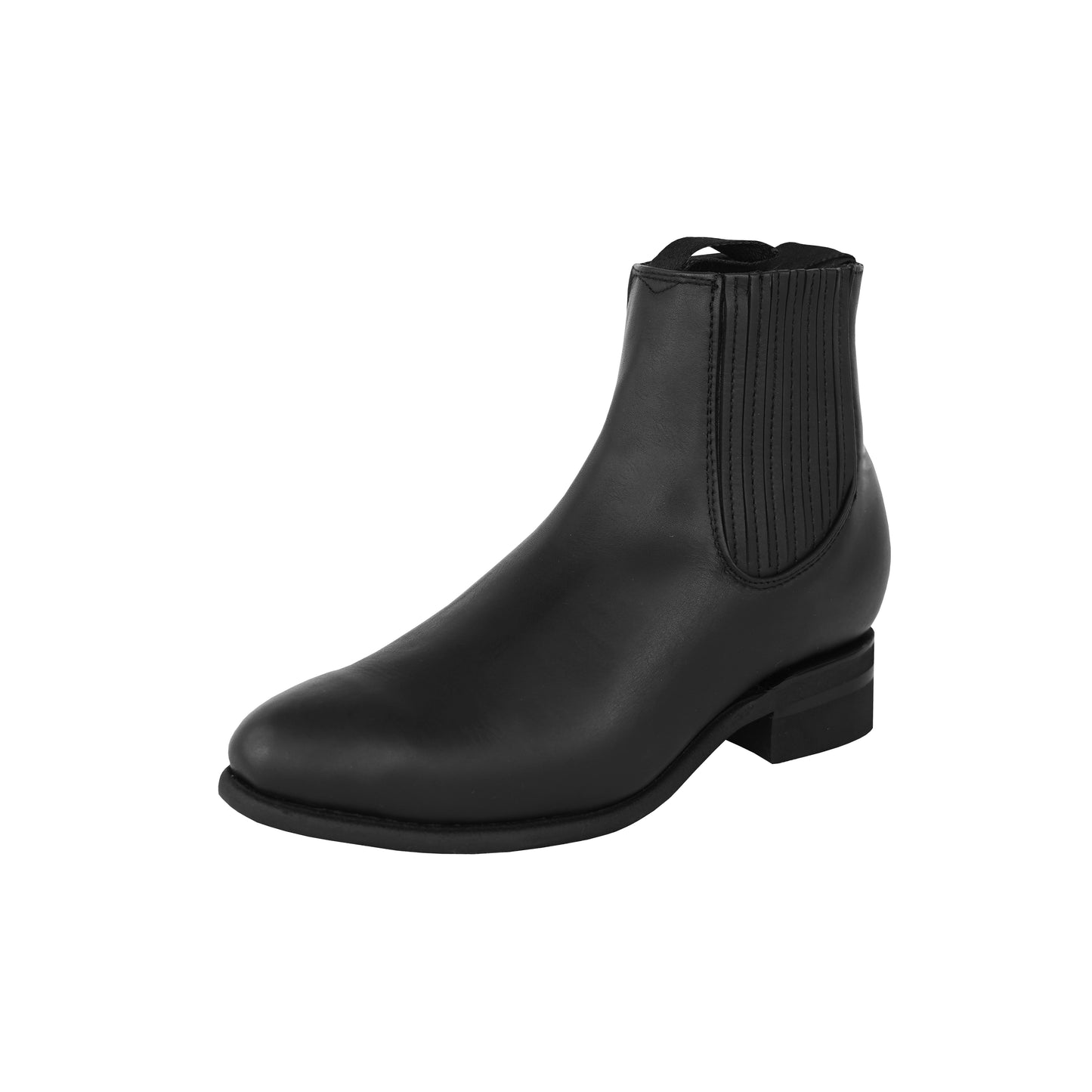 Black Leather Chelsea Boot